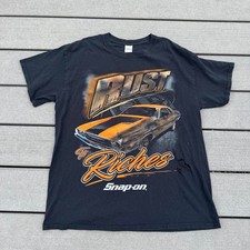 Snap-on Men's Black T-shirt