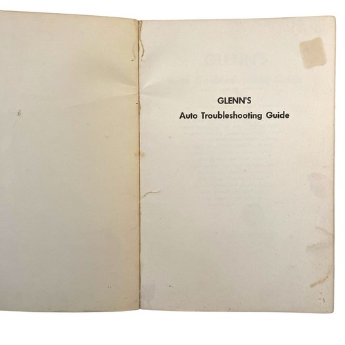 CHILTON Glenn's Auto Troubleshooting Guide Paperback Harold T. Glenn 1974 - Picture 4 of 6