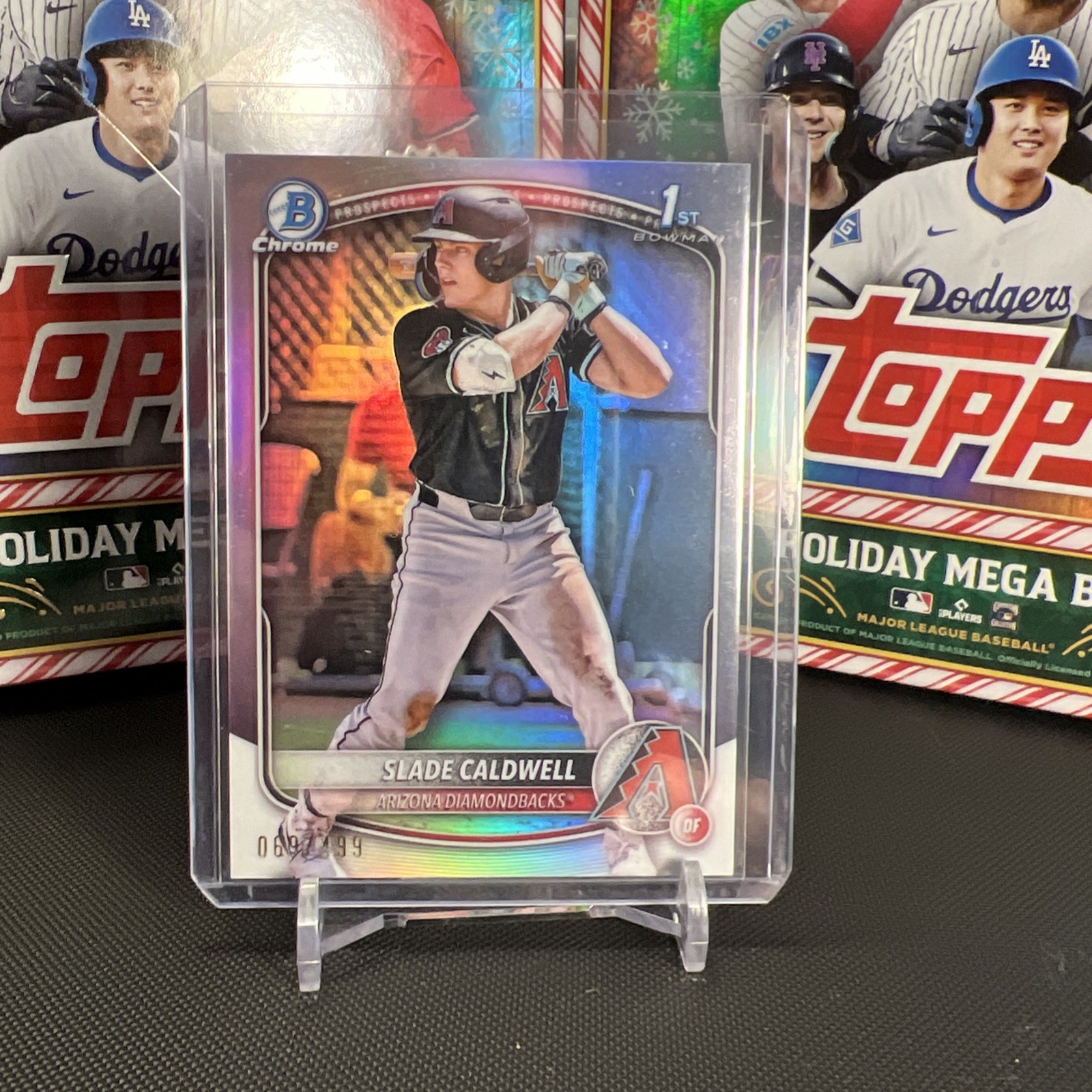 2025 Bowman 1st Slade Caldwell Chrome Refractor 69/499 Diamondbacks