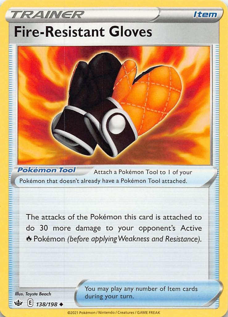 Fire-Resistant Gloves 138/198 Uncommon Non Holo Pokemon TCG 