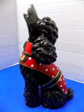 NEW Christmas Holiday Poodle Dog Figurine Decor