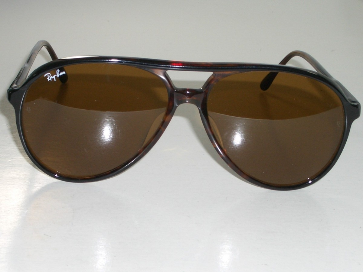 1980's VINTAGE B&L RAY-BAN B15 BROWN LARGE STYLE-A/L 1568