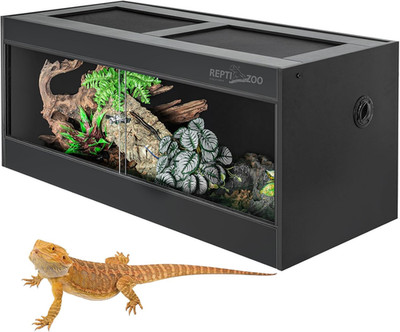 68 Gal PVC Reptile Terrarium 48x18x18 Tank for Snakes & Lizards  