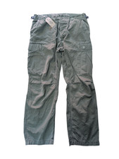 US Army Olive Green Vintage OG 107 Fatigue Ripstop Combat Trousers 30W/28L" #769