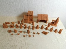 Convolute Pottery Figures Nativity Figurines 35Stück! Manufacturer Paul Fouqué