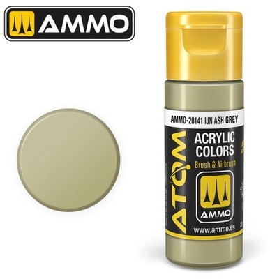 Atom IJN Ash Grey Acrylic Paint 20ml Bottle