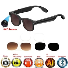 Sunglasses with smart AI perception capability and camera for photo shooting