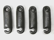 Lot of 4 Antique Vintage Old Cast Iron Window Sash Weights 2.5Lbs 6" Long