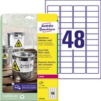 1 Bis 20X Avery Zweckform Wetterfeste Etiketten, 45,7 X 21,2 Mm Spare Bis Zu 21%