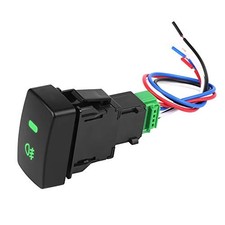 Black Plastic 5 Pin Car Push Button Fog Light Switch Fits Civic Accord Crv