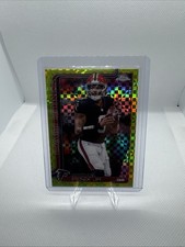 Topps Chrome lime x fractor Michael Penix Jr. Atlanta Falcons #15 NFL 2025 Card