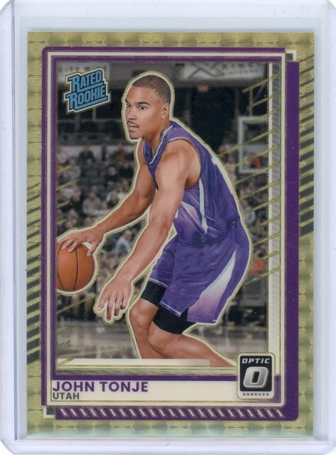 2025-26 Donruss Optic John Tonje Rookie Gold Vinyl Superfractor 1/1 - Utah Jazz