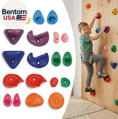 #ad Rock Climbing Holds for Kids 20 PCS Rock Wall Holds with Hardware Indoor Outdo $45.71