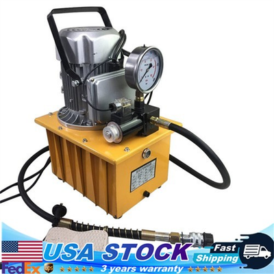 #ad Electric Driven Hydraulic Pump Pedal Single Acting Solenoid Valve 110V 10000psi $288.39