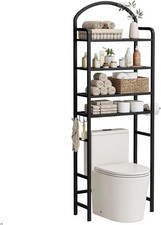 4-Tier Over The Toilet Storage Bathroom Organizer Space-Saving 72" H Above