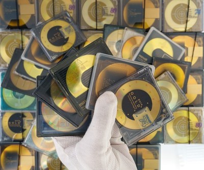 10   TEN disc GOLD VARIETY PACK of MD minidisc  ︎ 60/74/80 MIN