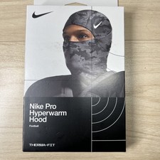 Nike Pro Therma-Fit Hyperwarm Hood Ski Mask Gray Camo Shiesty Football