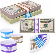 Money Bands Currency Sleeves Straps Pack of 330 Self-Adhesive Assorted Money