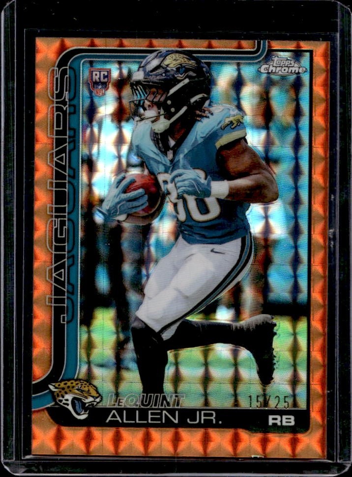 LeQuint Allen Topps Chrome #384 Orange Geometric