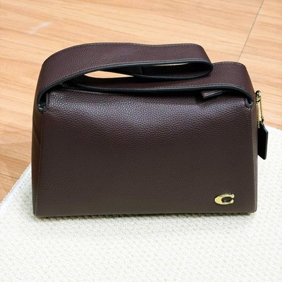 COACH Lola Small Shoulder Bag Leather Brown CCC45 F/S JP | eBay