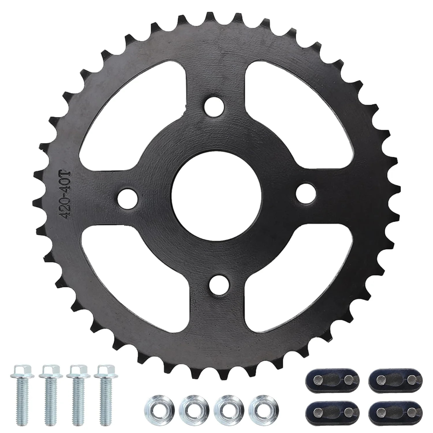 40/41/420 Chain Sprocket 40T Tooth Mini Bike Sprocket 40mm bore fit for Coleman 