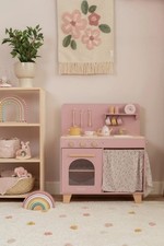 LITTLE DUTCH wooden kitchen with sound, Pink FSC Limited Edition