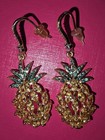  Pineapple Earrings For Pierced Ears Two Different Pairs Beautiful One With Gems — photo 2