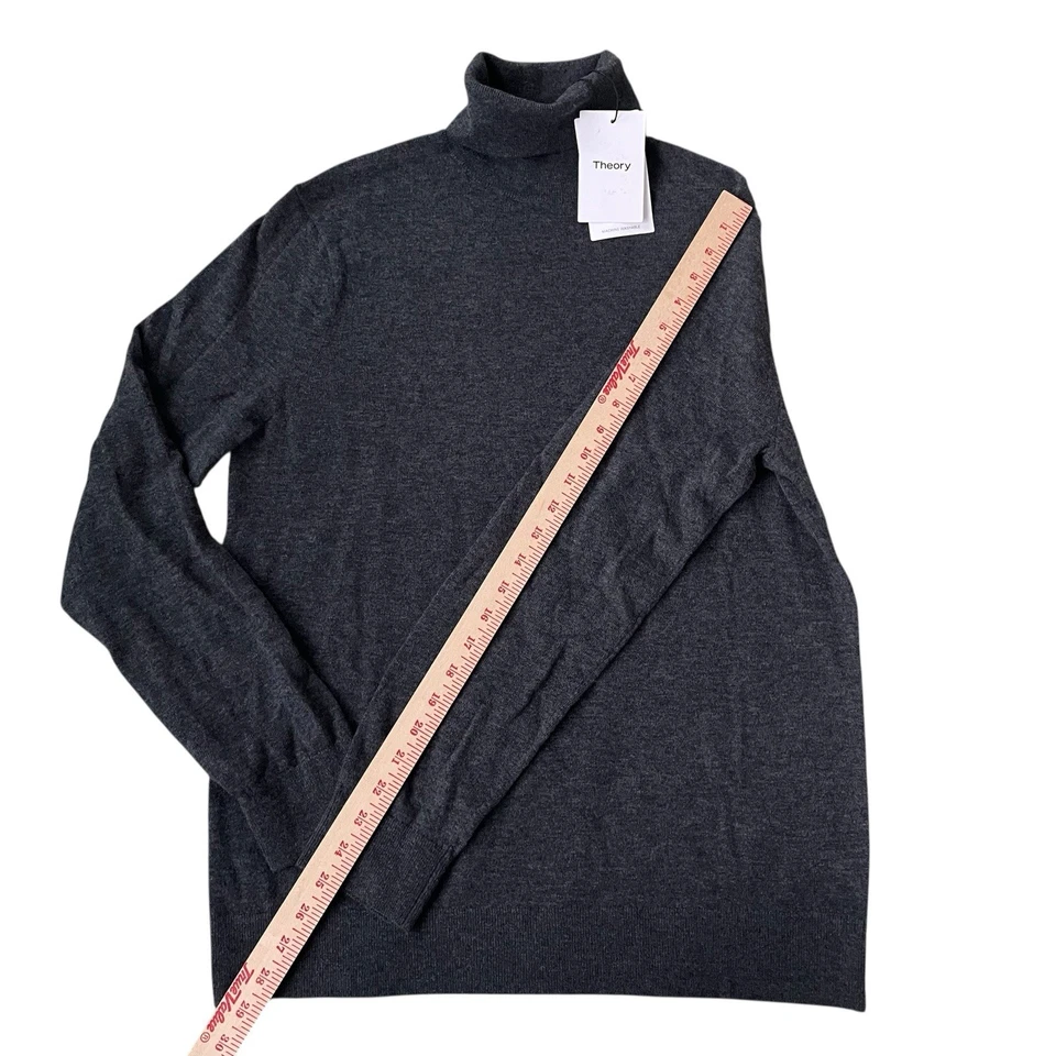 Suéter Theory Vilass Mezcla de Lana Cuello Alto Para Hombre Carbón Mediano $325 Foto 3 de 4
