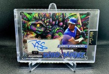 Darryl Strawberry Auto 1/1 2024 Wild Card Dino-Might Stegosaurus New York Mets