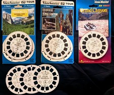 Vintage Lot 3 View Master Sets California Grand Canyon Original Packaging Extras