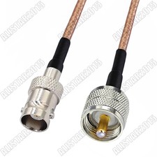 BNC Female to UHF Male PL259 PL-259 Connector RF Pigtail Jumper Coax Cable RG316