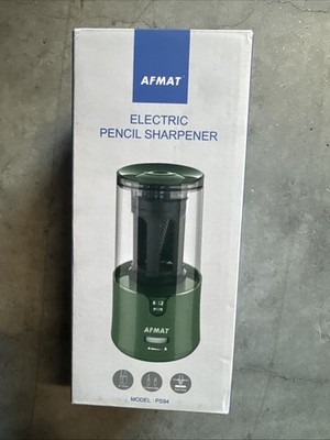 afmat electric pencil sharpener Fully Automatic W/ 3 Sharpness Settings