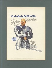 Casanova Cigaretten Ritter Gero Plakat v. Ludwig Hohlwein Original um 1920 32