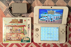 Nintendo 3DS XL Animal Crossing US Console Charger Stylus SD Happy Home Designer
