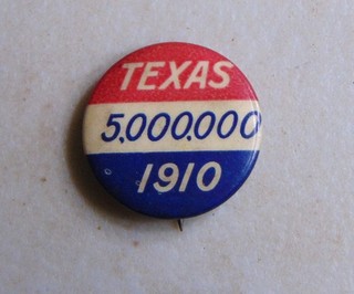 Texas 1910 advertising state pin button travel souvenir antique