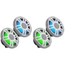 Hertz Marine Speaker Bundle   4x HMX 7.7 S-LD-SW 7.7  RGB LED Marine Coaxial ...