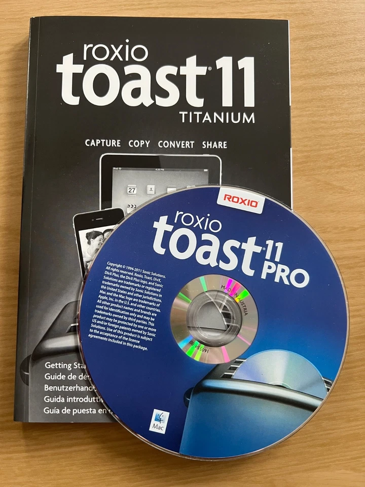 Roxio Toast 11 Titanium Apple Mac Software w CD Key - Image 1 of 1