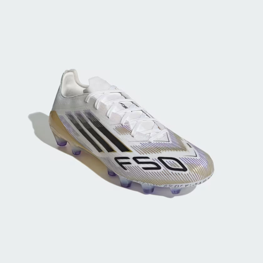 adidas Soccer Cleats F50 PRO HG/AG JAPAN Footwear White/Gold