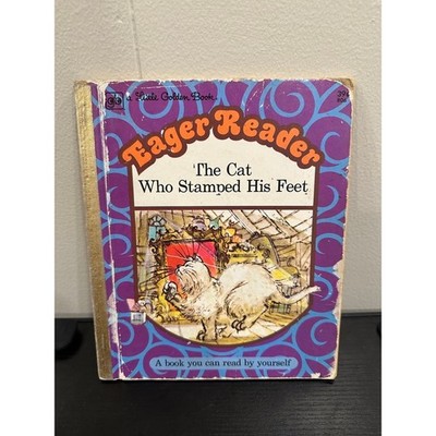 Little Golden Book Eager Reader The Cat Who Stamped His Feet Vintage 1970s 806