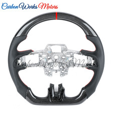 Real Carbon Fiber Steering Wheel For Ford Mustang Gt Shelby 350r Ecoboost 15-17