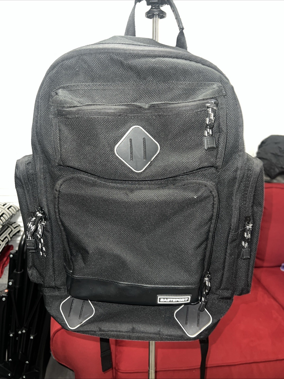 Eastsport Black Tech Backpack Multi Pocket School… - image 1