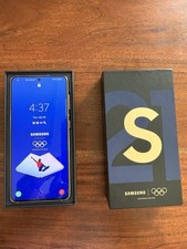 Never Used Tokyo Olympics Samsung Galaxy S21 Phone - Blue Gold Original Package