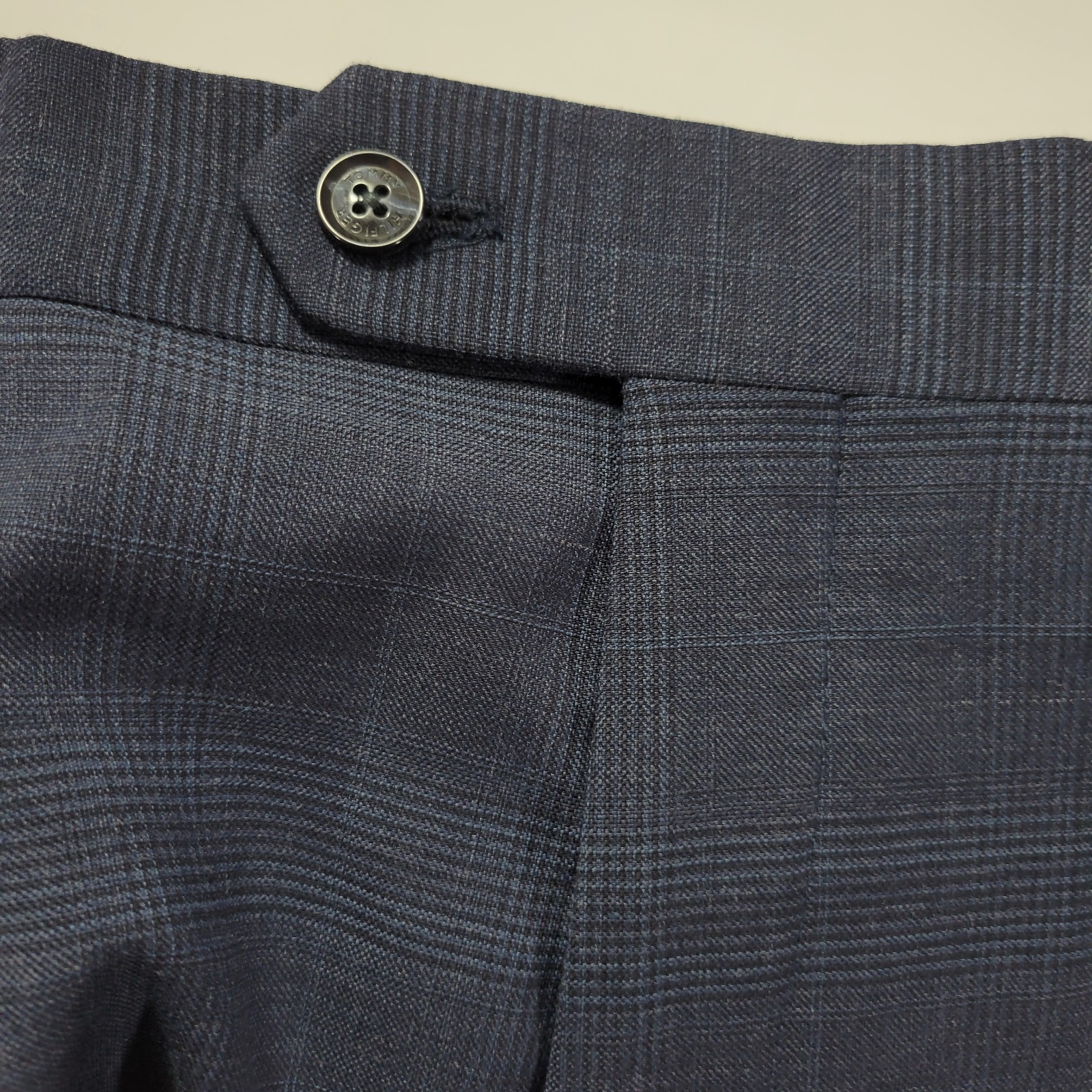 Tommy Hilfiger Men's Dress Pant Trousers RYLAND Blue Plaid Wool Blend 31x32 NEW thumbnail 8