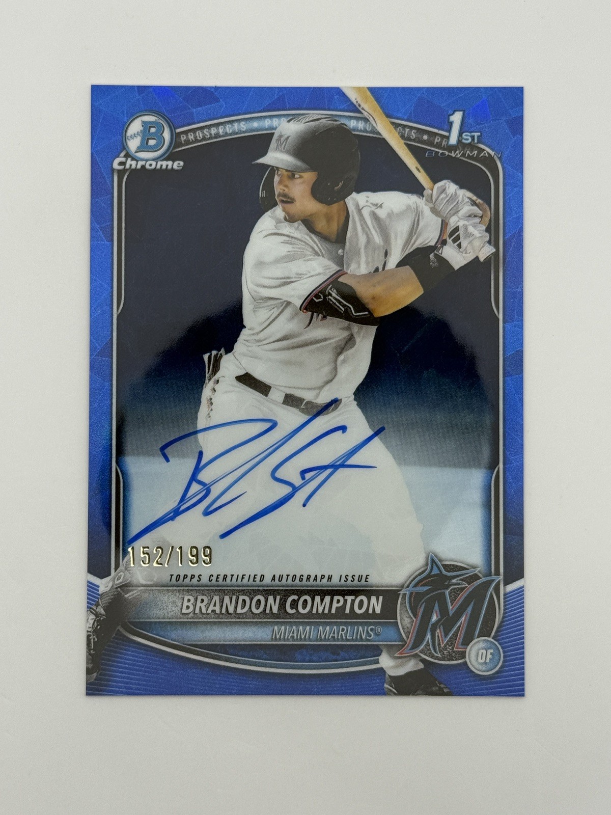 2025 Bowman Draft Sapphire Brandon Compton Auto /199 1st Bowman #CPA-BCO