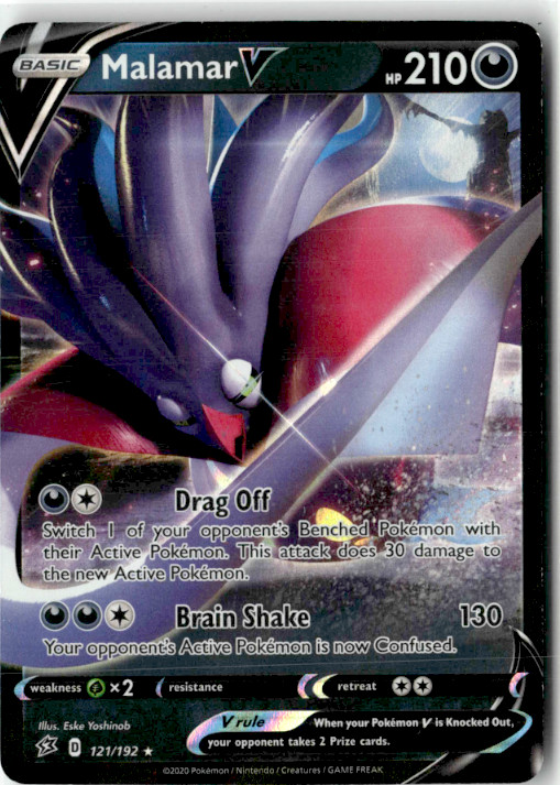 Malamar V Holo Ultra Rare SWSH02: Rebel Clash 121/192 NM