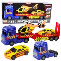 5905991038764 Zestaw Ratowniczy CiężAróWka Helikopter SamochóD Lean Toys