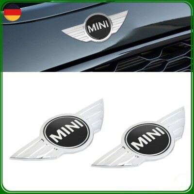 2X Metall Emblem Abzeichen Motorhaube Heckklappe Für Mini Cooper S R50 R53 R55