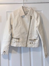 Womens Polyurethane Jacket New York Company Size M Chest 20" Length 22