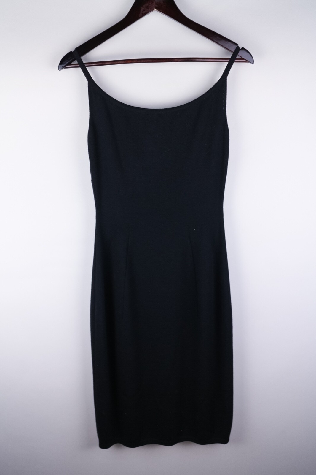 Abito Yves Saint Laurent Donna Lavorato a Maglia Nero MADE IN ITALY 100% Lana taglia M