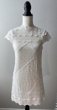 NWT Vintage Women Urban Outfitters Kimchi Blue White Crochet Dress XS MSRP $198